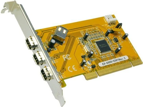 Exsys EX-6500E, 4x FireWire, PCI