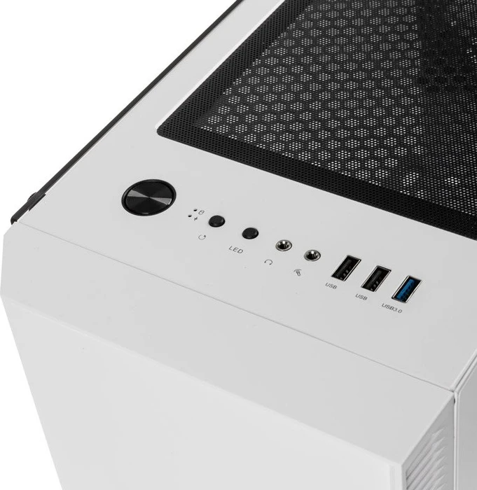Zalman R2, weiß, Glasfenster