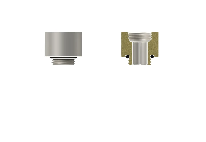 Thermal Grizzly DeltaMate Extender MF14, Verlängerung, G1/4", matt nickel