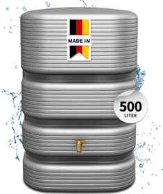 4rain Quadro Regenwassertank 500l betongrau