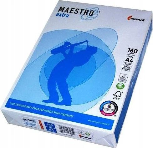 Mondi MAESTRO extra Kopierpapier matt hochweiß, A4, 160g/m², 250 Blatt