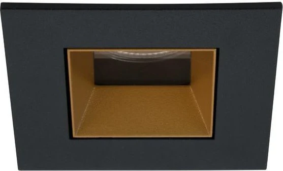 Brumberg Altero-S LED-Einbauleuchte 4000K eckig schwarz/gold