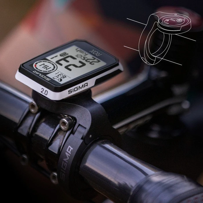 Sigma Sport ROX 2.0 Top Mount Set weiß