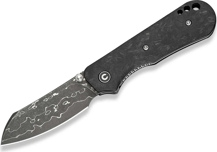 Civivi Crabby Messer shredded carbon fiber/black stonewashed