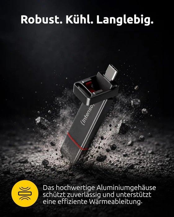 Intenso UX100 250GB, USB-A + USB-C, USB 3.2 Gen 1×1