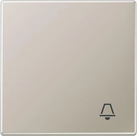 Jung Serie LS Wippe Symbol Klingel, Edelstahl