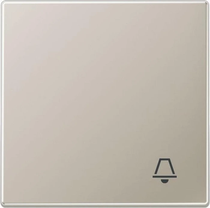Jung Serie LS Wippe Symbol Klingel, Edelstahl
