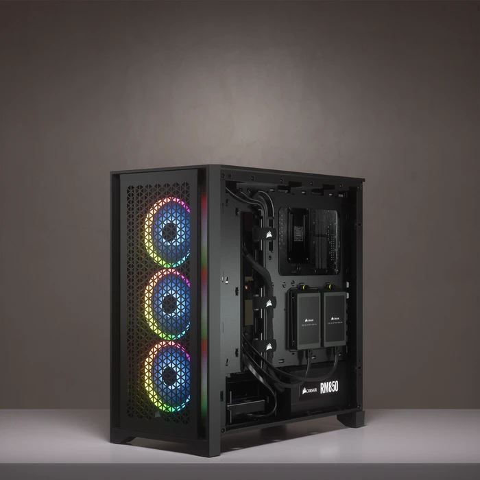 Corsair 4000D Airflow, schwarz, Glasfenster