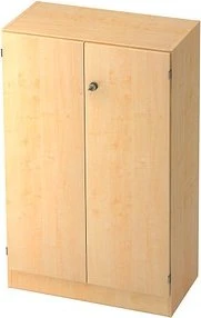 Hammerbacher Schrankwandsystem Solid 6+7 V6550, Streifengriff, ahorn, Aktenschrank