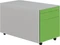 mauser Rollcontainer line, 1x Utensilienauszug, 1x Materialschublade, 1x Hängeregistratur, weiß/weißaluminium/gelbgrün Vorschaubild