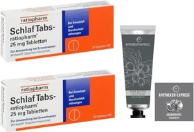 SchlafTabs-ratiopharm 25mg Tabletten, 20 Stück