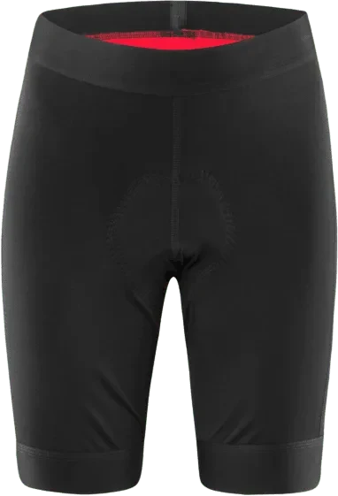 Löffler Basic Gel Tights Fahrradhose kurz schwarz (Damen)