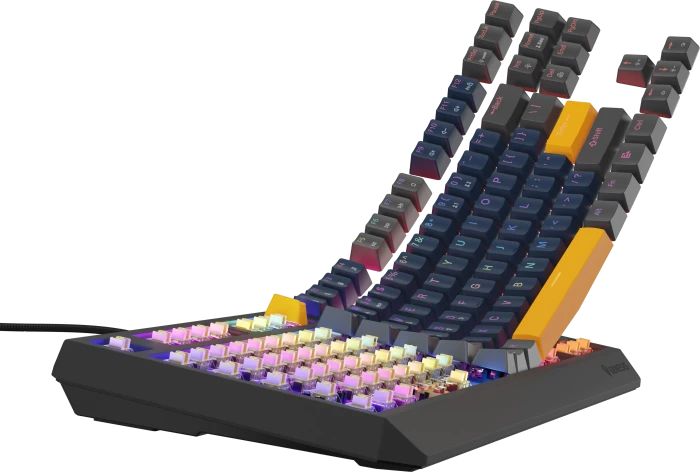 Genesis Thor 230 TKL, Naval Blue Positive, LEDs RGB, hot-swap, Outemu Panda, USB, US