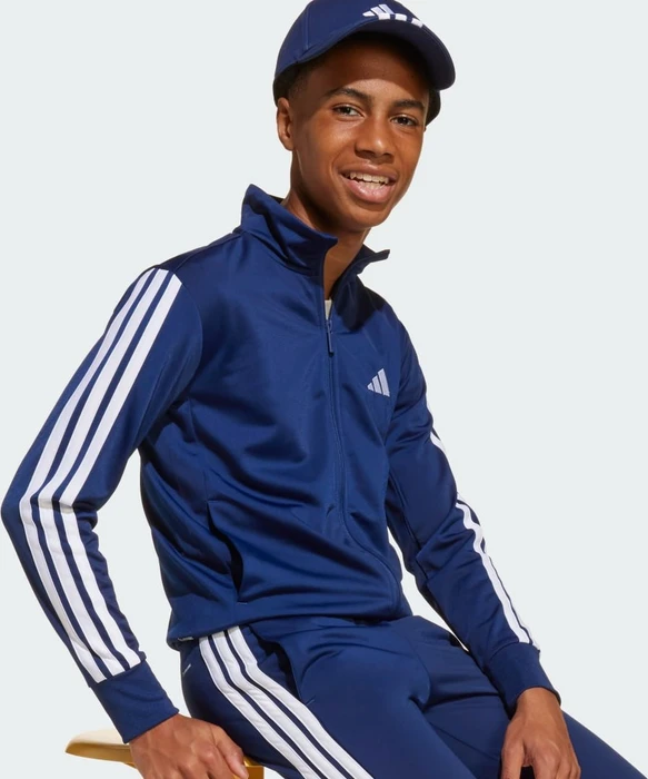 adidas 3-Streifen New Logo Baseball Kappe dark blue/white