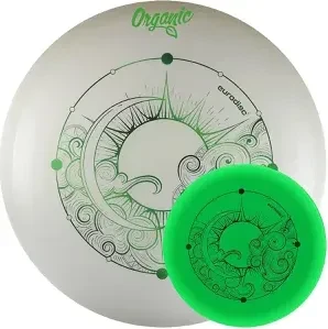 Eurodisc 175g Superglow Organic Frisbee grün