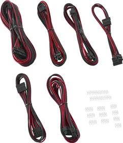 CableMod C-Series ModFlex Essentials Cable Kit, RMi, RMx, schwarz/rot (CM-CSR-EKIT-KKR-R)
