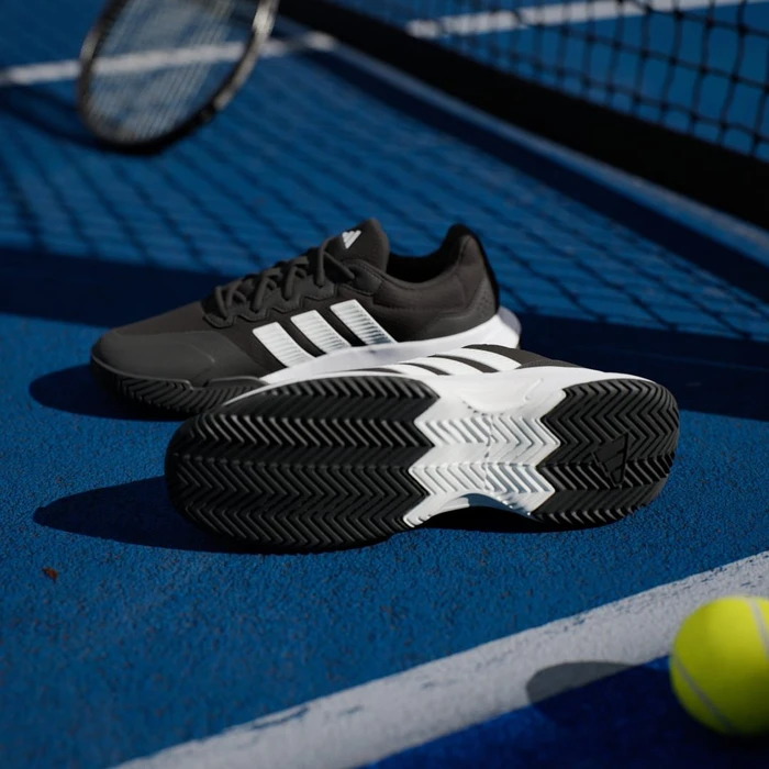 adidas Gamecourt 2.0 core black/cloud white/silver metallic