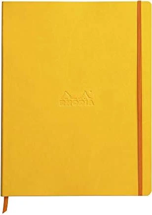 Rhodia Boutique Cahier, A4+, liniert, Softcover, gelb, 80 Blatt