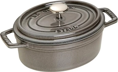 Zwilling Staub Cocotte Schmortopf oval 22.4x17cm 1l grafitgrau