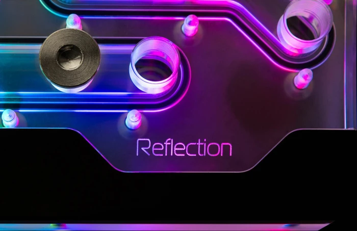 EK Water Blocks Quantum Line EK-Quantum Reflection PC-O11D Mini D5 PWM D-RGB, Verteilerplatte mit Pumpe, Acryl