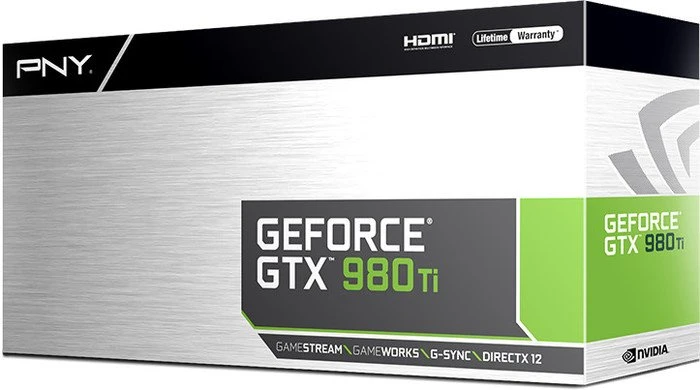 PNY GeForce GTX 980 Ti, 6GB GDDR5, DVI, HDMI, 3x DP