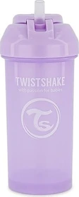 Twistshake Trinkbecher mit Strohhalm, 6+M, 360ml, pastel purple