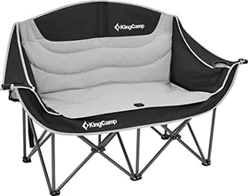 KingCamp Duo Deluxe Campingsessel schwarz