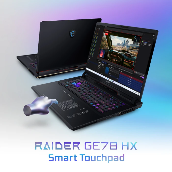 MSI Raider GE78 HX Smart Touchpad 13VG-090, Core Black, Core i9-13980HX, 32GB RAM, 2TB SSD, GeForce RTX 4070, DE