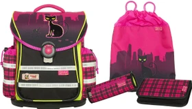 McNeill Ergo Light Plus Streetcat Schultaschen-Set, 4-tlg.