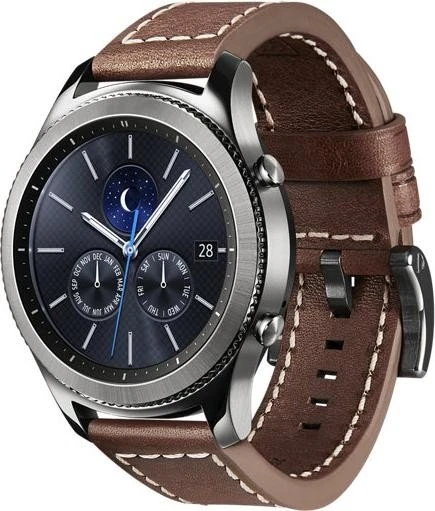 Samsung Strap Studio Tuscany Lederarmband für Samsung Gear S3 dunkelbraun