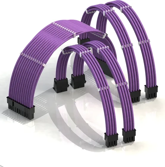LinkUP PSU Cable Extension Kit, Violett