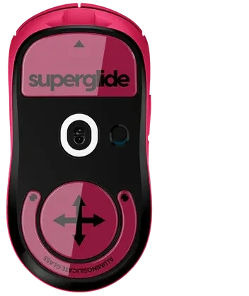 Pulsar Gaming Gears Superglide (Type-S) für Logitech G PRO X SUPERLIGHT, rot