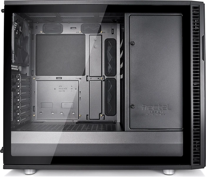 Fractal Design Define R6 Blackout TG, Glasfenster, schallgedämmt
