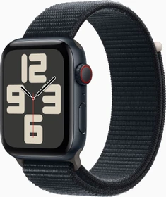 Apple Watch SE (2022) (GPS + Cellular) 44mm Mitternacht mit Sport Loop Mitternacht
