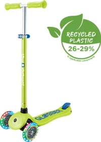 Globber Primo Plus Lights Kickboard lime green