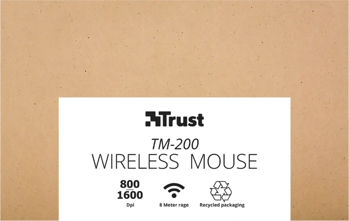Trust TM-200 Wireless Mouse schwarz, USB