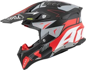 Airoh Aviator 3 Spin matt rot/grau/schwarz