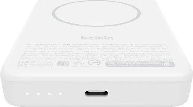 Belkin BoostCharge Slim Magnetic Power Bank with Qi2 (15W) 10K weiß