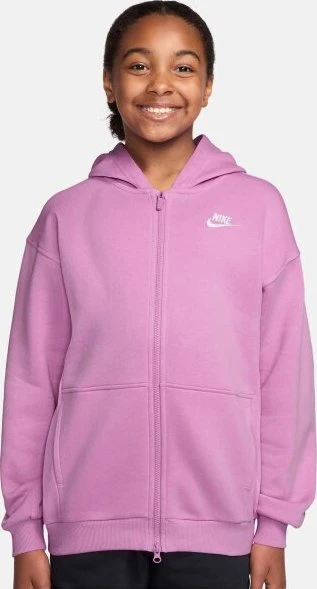 Nike Sportswear Club Fleece Oversize Hoodie light magenta/white (Junior)