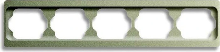 Busch-Jaeger Alpha exclusive Abdeckrahmen 5-fach Rahmen waagrecht, palladium