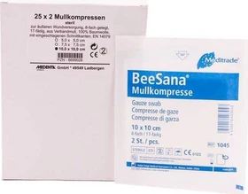 Medenta Mullkompressen steril 8-fach, 10 x 10cm, 50 Stück (25x 2 Stück)