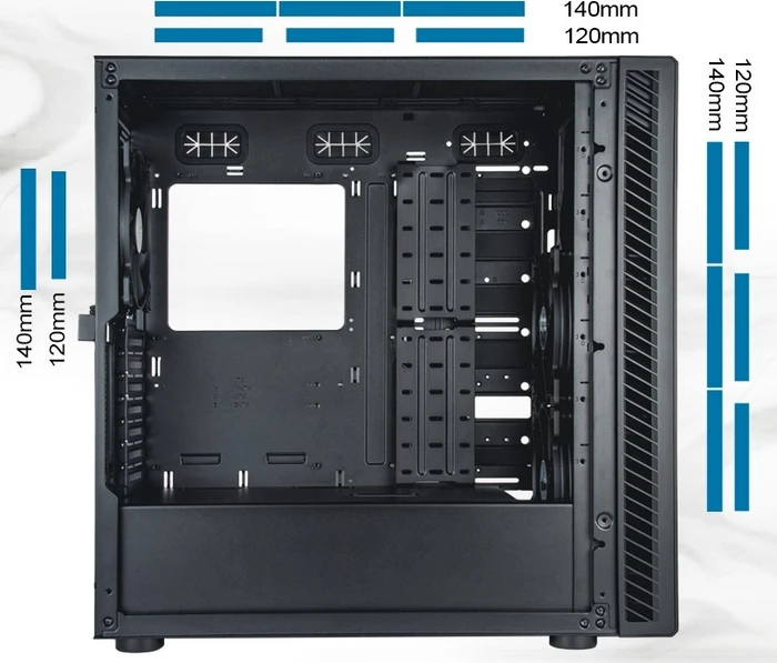 SilverStone Seta Q1, schwarz, schallgedämmt