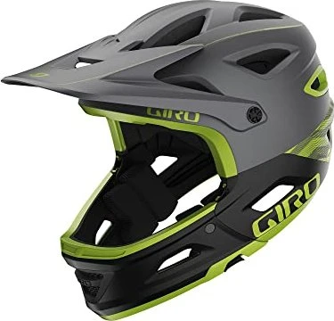 Giro Switchblade MIPS Fullface-Helm matte metallic black/ano lime