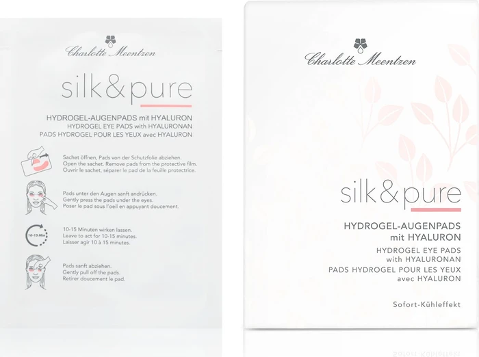 Charlotte Meentzen Silk & Pure Hydrogel-Augenpads mit Hyaluron, 5 Stück