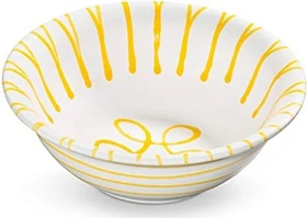 Gmundner Keramik Gelbgeflammt Salatschüssel 20cm