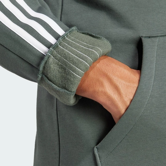 adidas Essentials 3-Streifen Hoodie legend ivy (Herren)