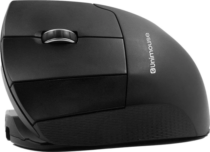 Contour Design UniMouse kabellose Vertikale Maus, schwarz matt, Linkshänder, USB/Bluetooth