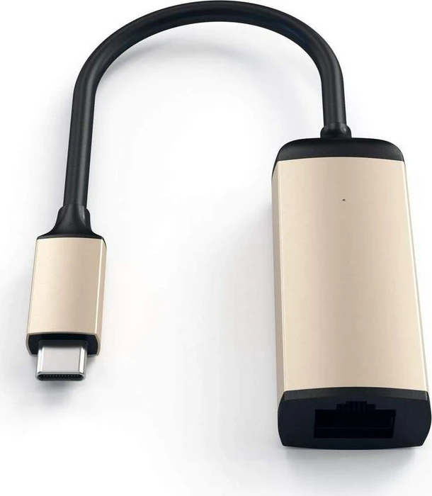 Satechi Gigabit Ethernet Adapter LAN-Adapter, gold, USB-C 3.0 [Stecker]