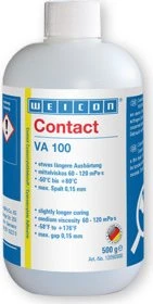 Weicon Contact VA 100 Cyanacrylat, mittelviskoser Klebstoff mit langsamer Aushärtung, 500g