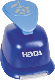 Heyda Hebel-Motivstanzer groß, Rose, blau, 25mm